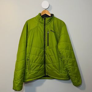 Marmot green quilted jacket sz L